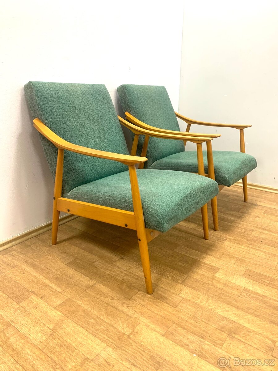 Retro křesla 60. léta Brusel - 2