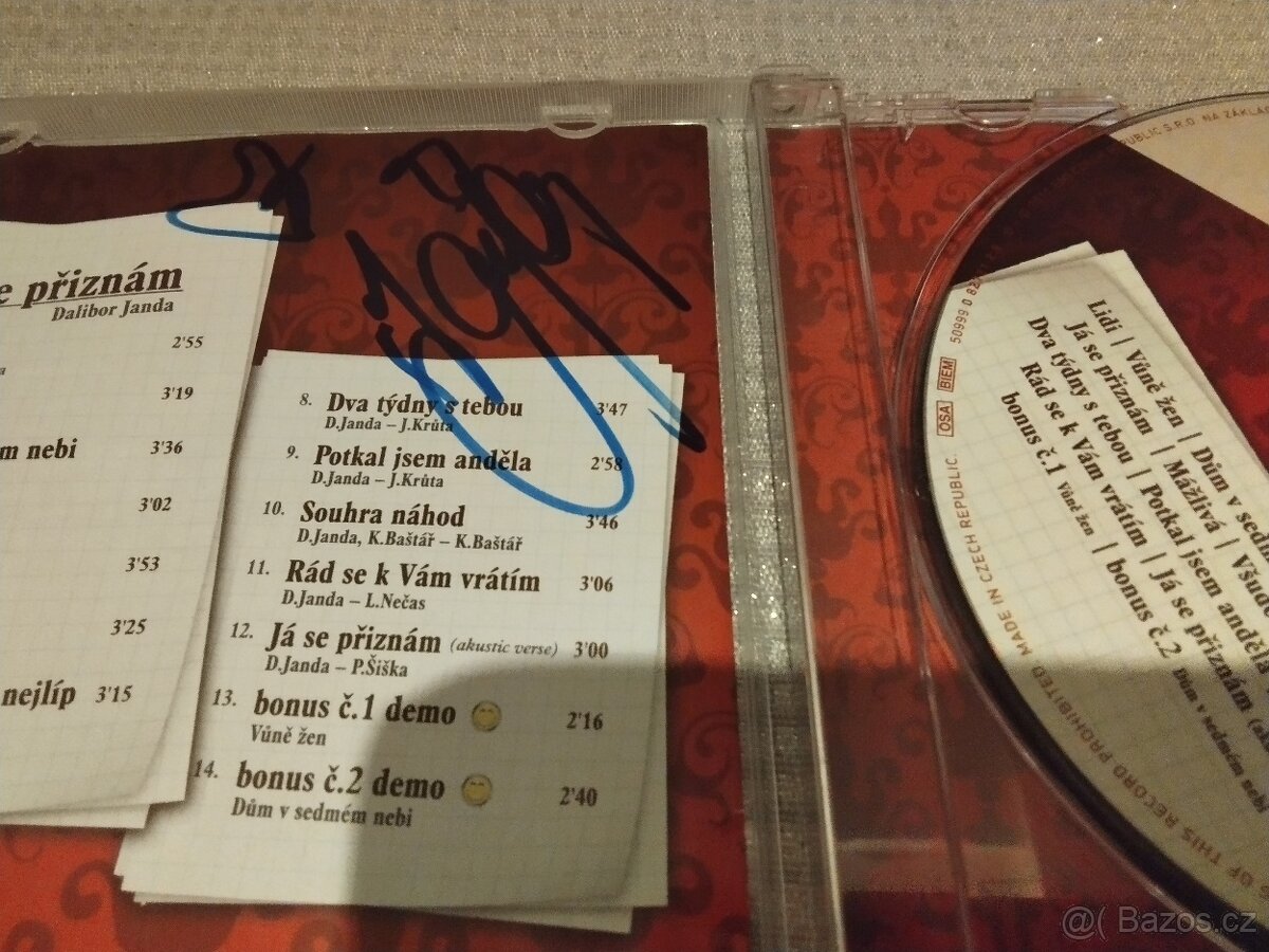 CD Dalibor Janda – Já Se Přiznám /Podepsané/ - 2