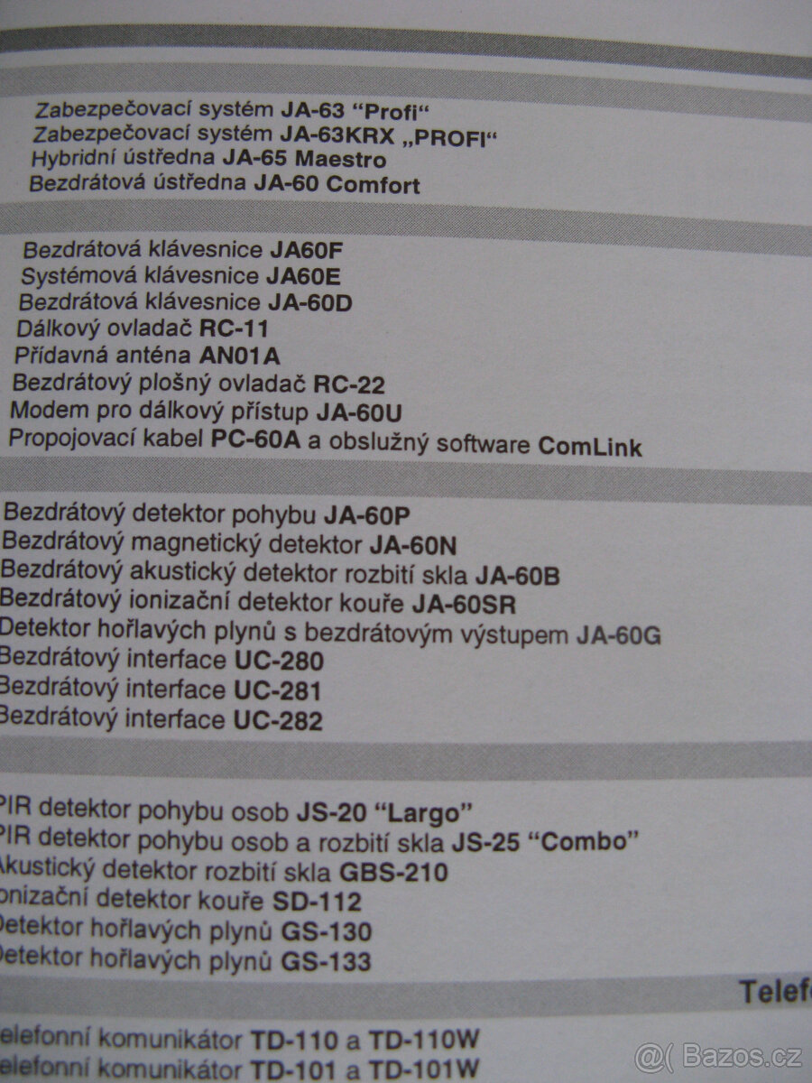 katalog elektr. zabezpečení Jablotron - 2