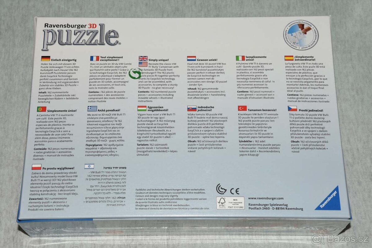 3D Puzzle Ravensburger Volkswagen T1 - 2