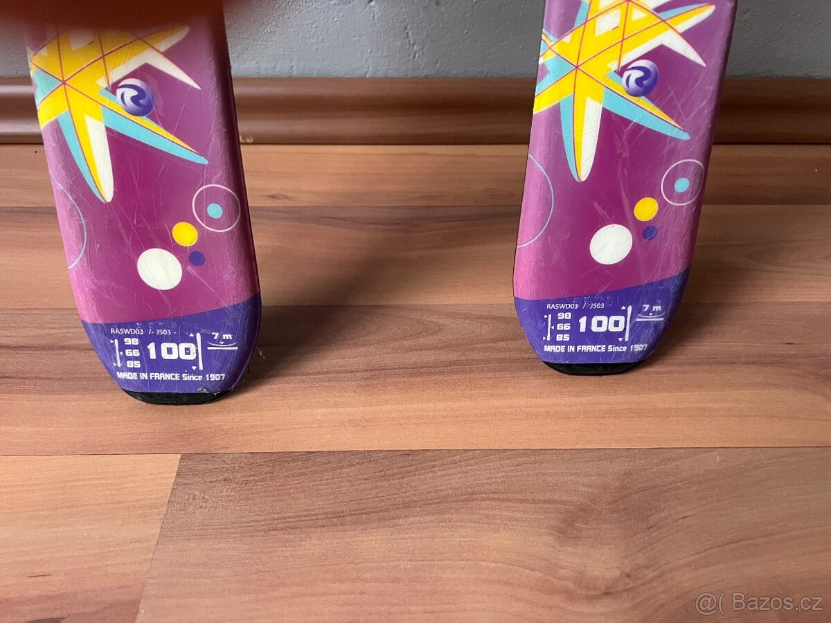 Dětské (dívčí) lyže Rossignol + přilba, brýle a boty - 2