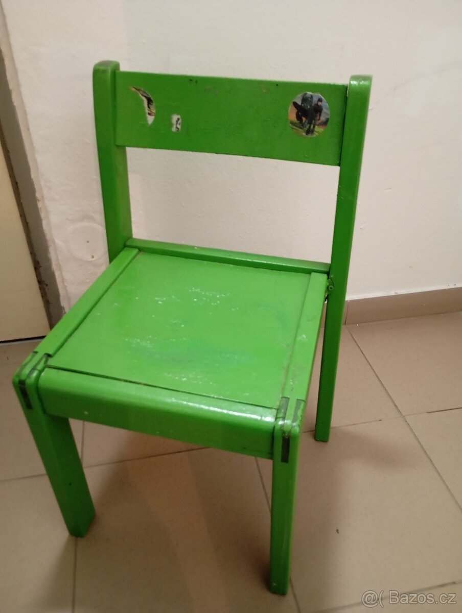 Retro dětská židlička - 2