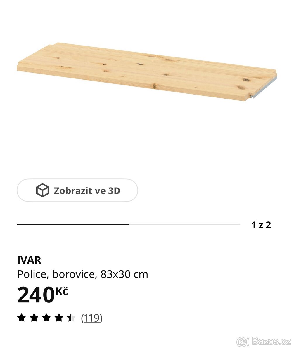 Police IKEA IVAR 83 × 30 cm - 2