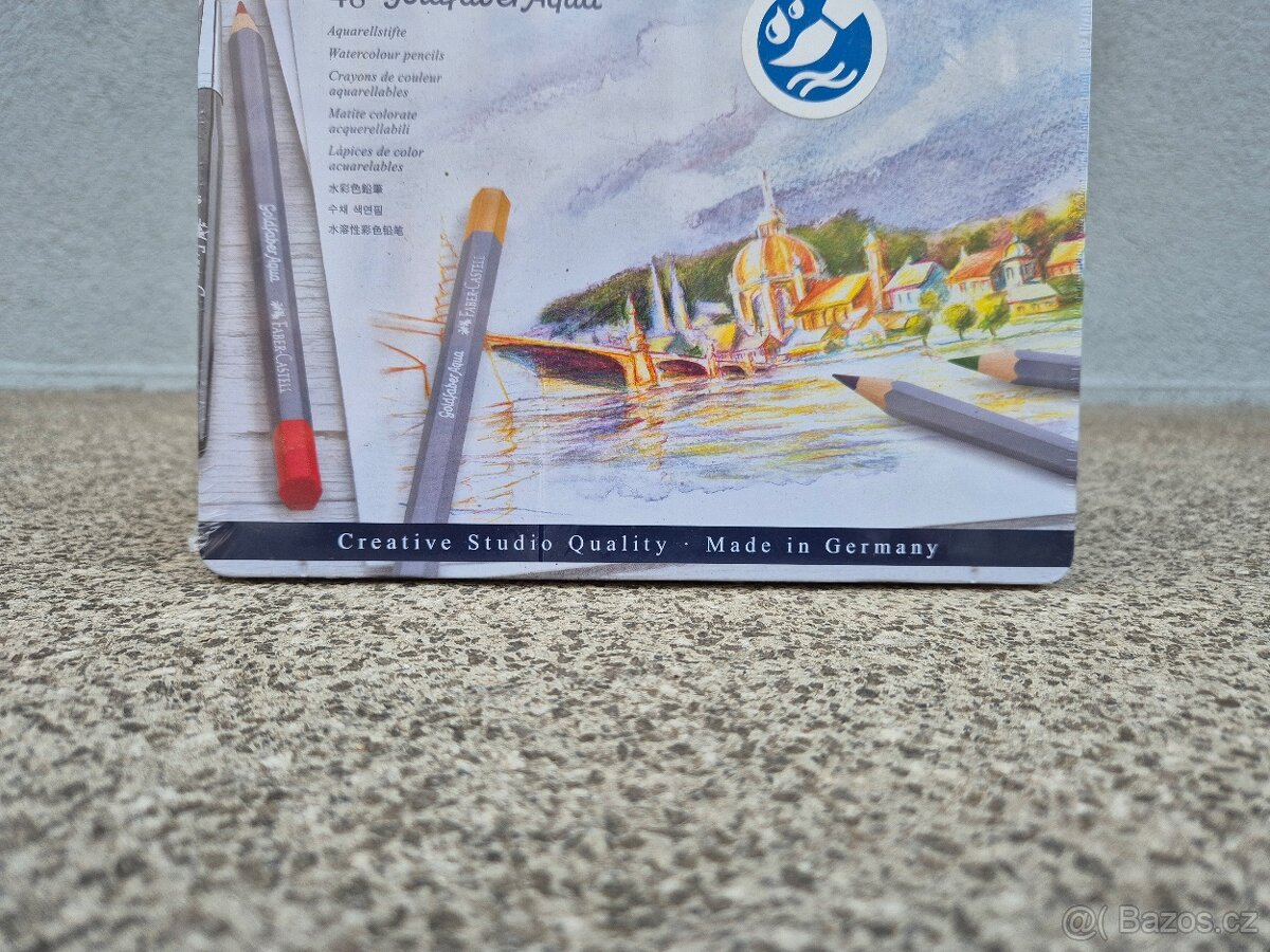 Akvarelové pastelky 48 barev Faber-Castell Goldfaber Aqua - 2