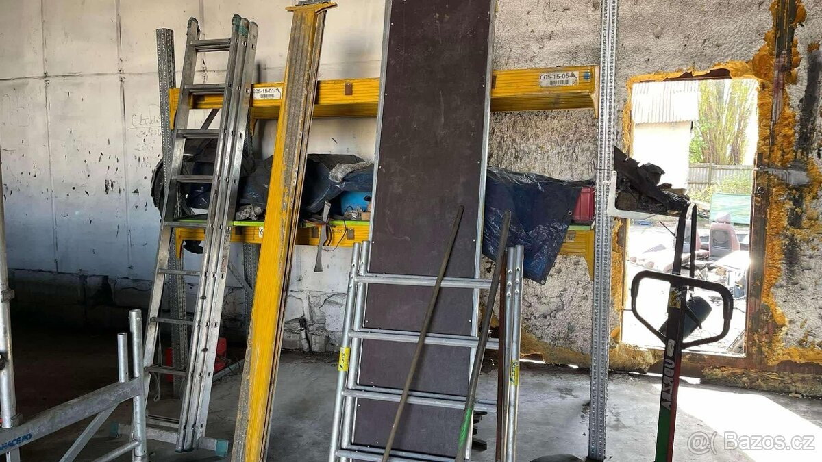 Paletové regály - žluté - 2