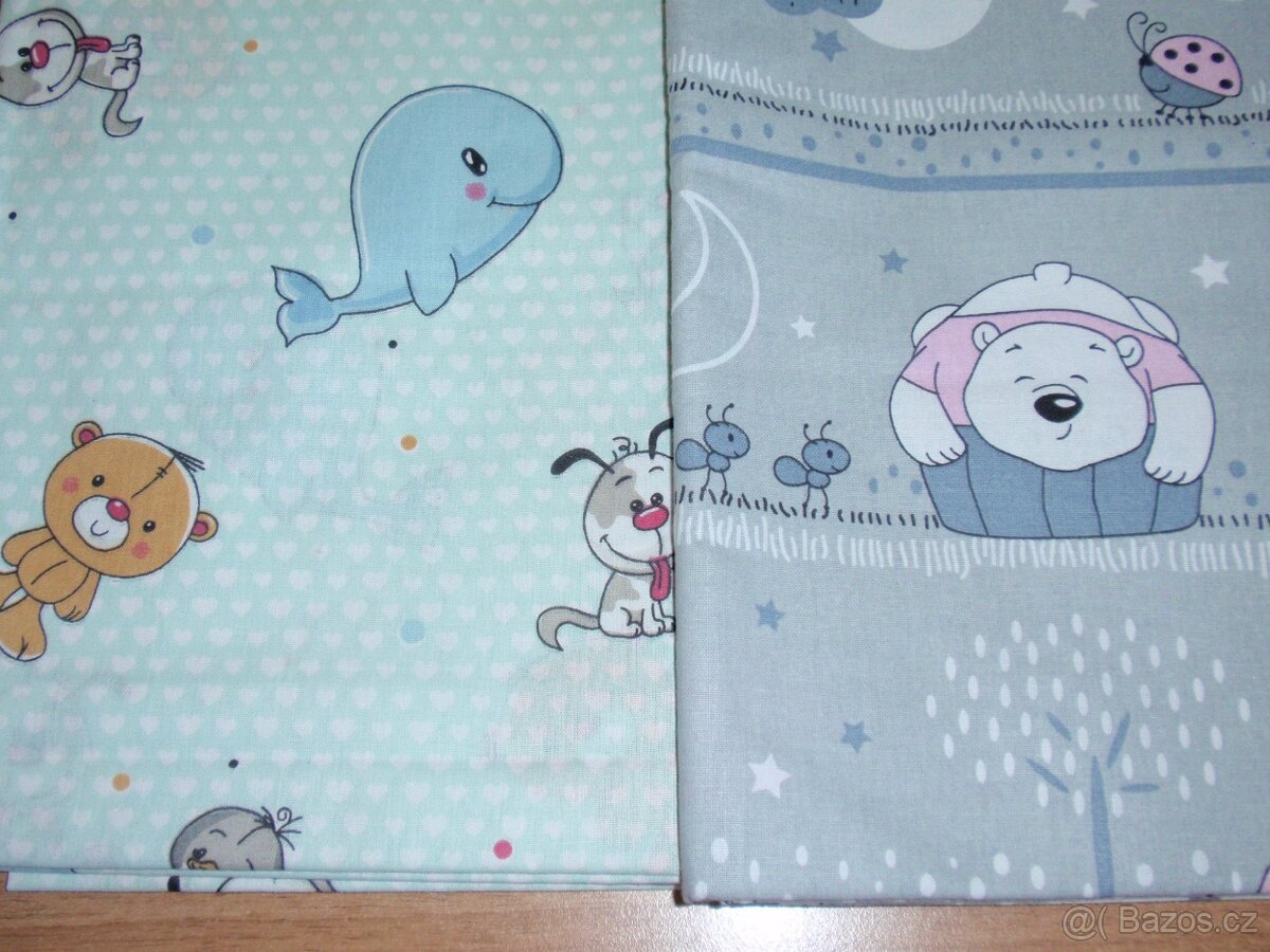 Nové látky - zvířátka, Bořek stavitel, námořnický vzor - 2