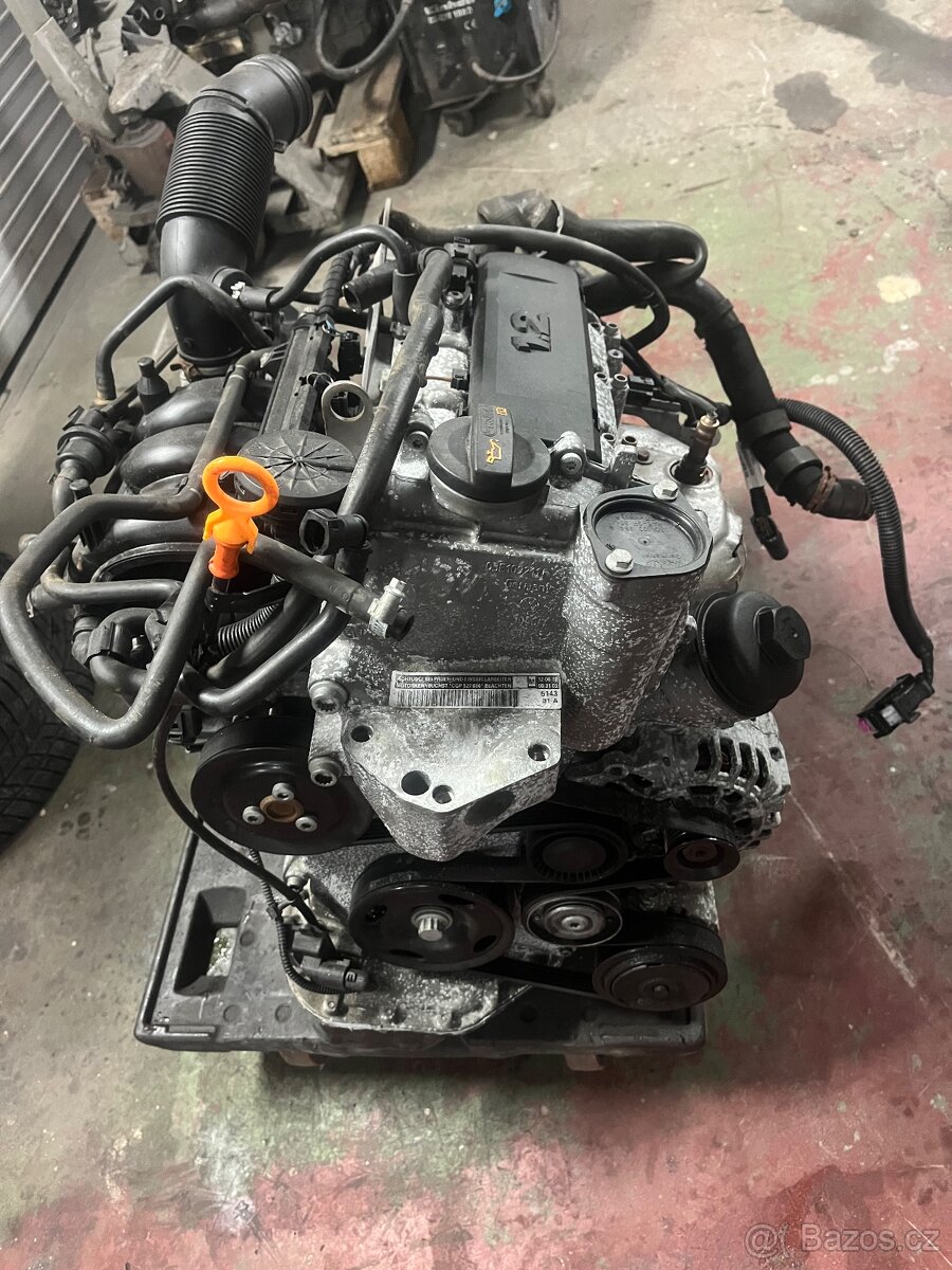 Motor CGP 1.2 12 V 51KW 2012 Fabia 130tis km nové rozvody - 2