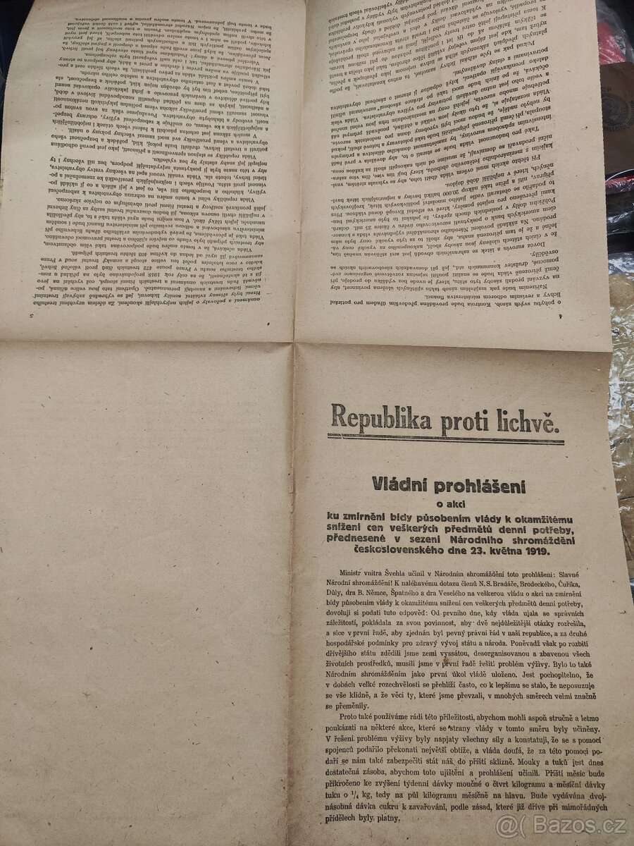 ČSR - 1. Republika - 1919, Republika proti lichvě - 2