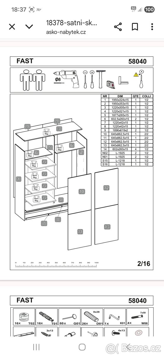 Šatní skříň - 2
