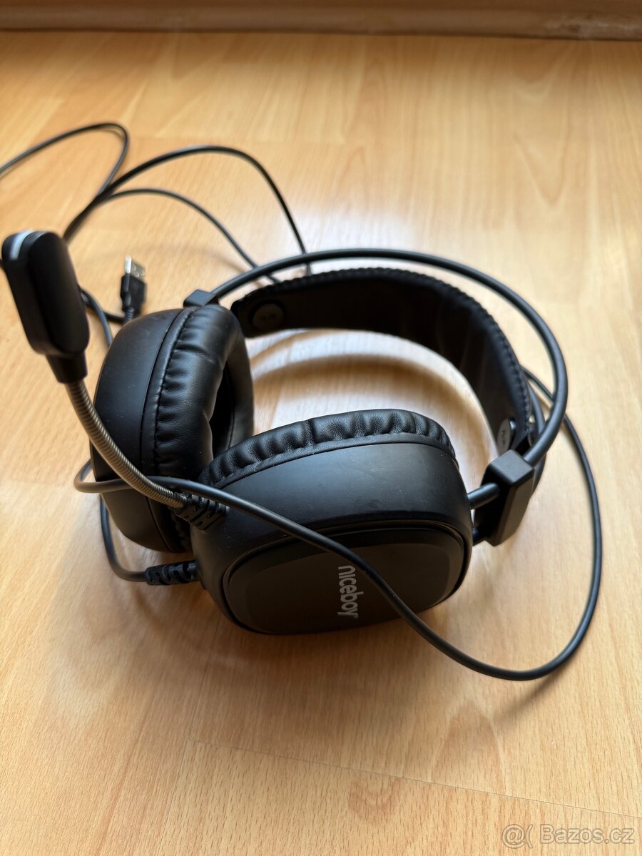 USB sluchátka NiceBoy s mikrofonem, super cena - 2