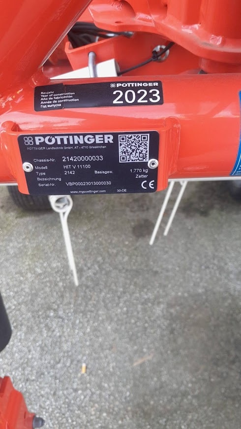 Obraceč píce Pöttinger V11100 - 2