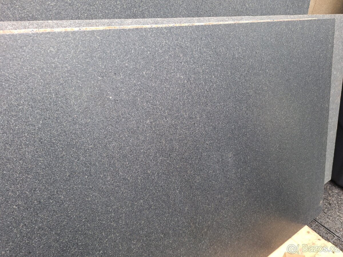 Deska kámen, mramor černá barva např pod kamna - 2