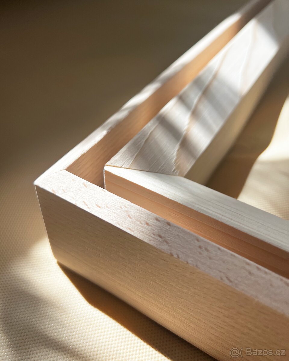 Dřevěný dubový rám + Blindrám pro napnutí plátna // Obraz - 2
