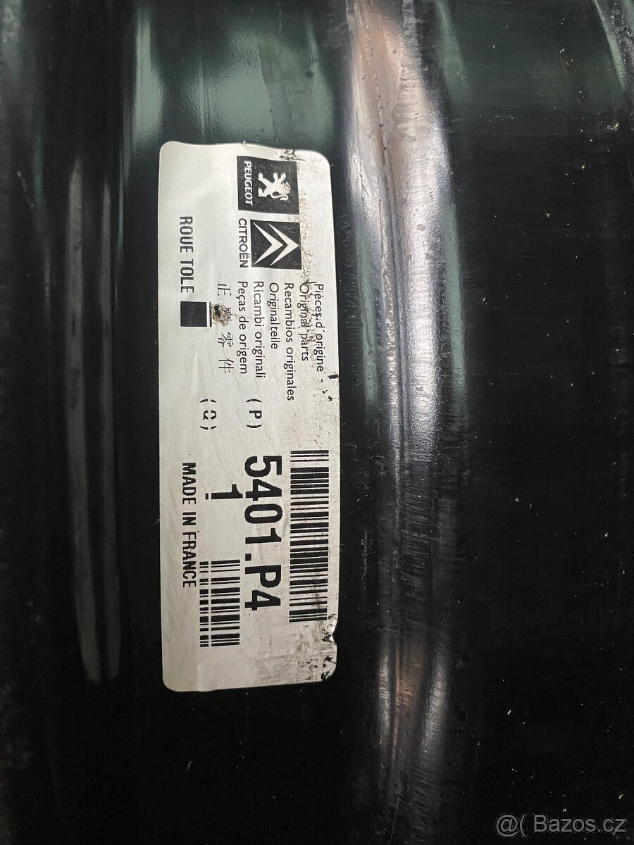 Plechové disky 15” 4x108 Peuget,Citroen - 2