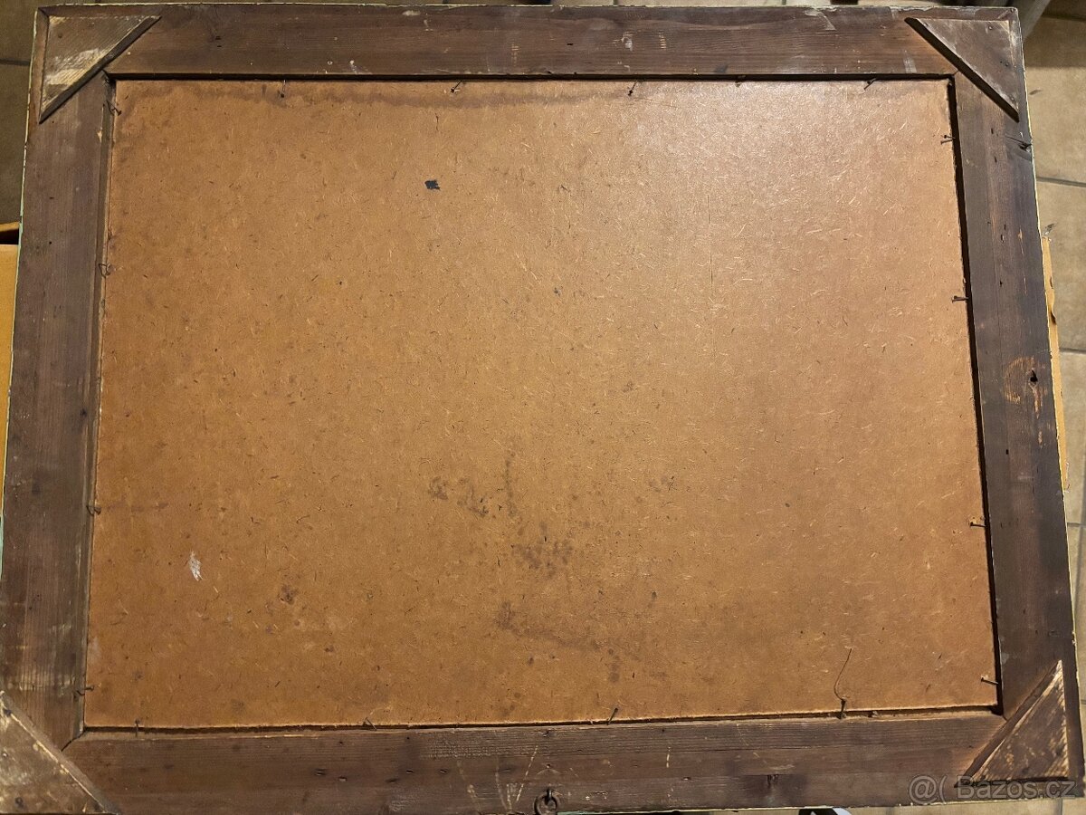 Obraz Vávra, Žně, olejomalba 45x60 - 2