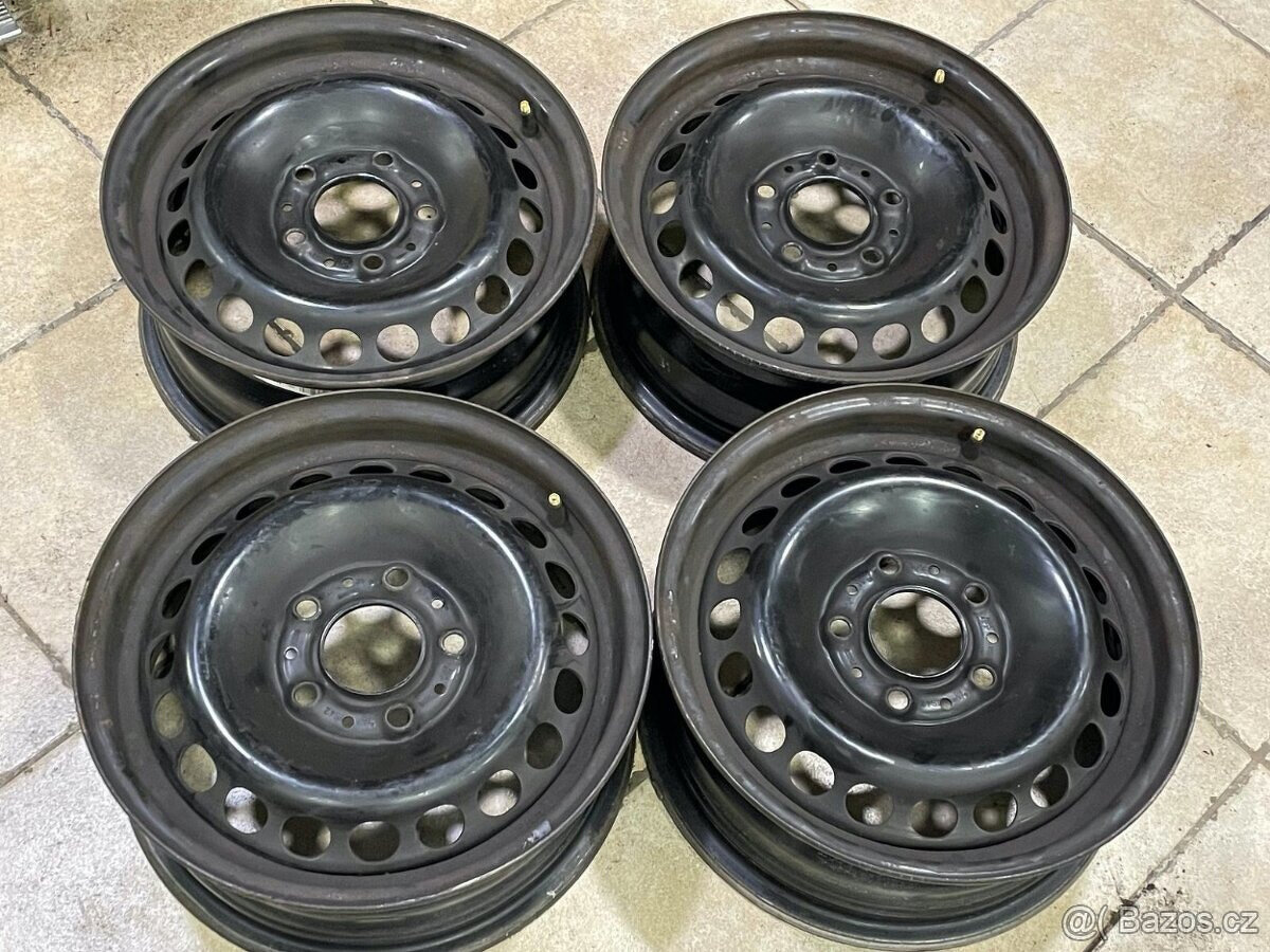 Plechové/ocelové/ disky 5x120 6Jx15 IS42 vel. 15´´ 4Ks Plech - 2
