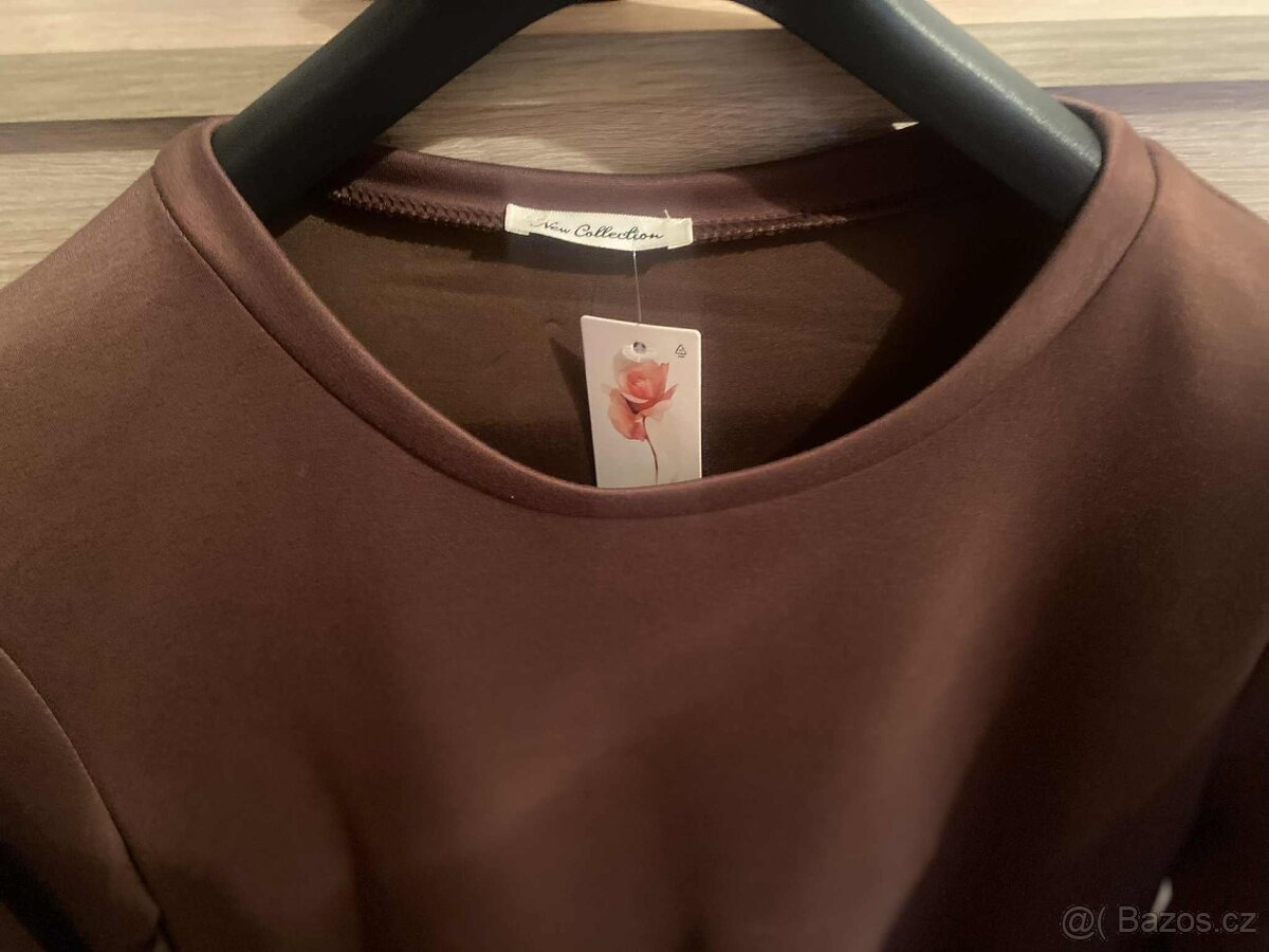 Italské nové máslenkové šaty vel. 46 a více - 2