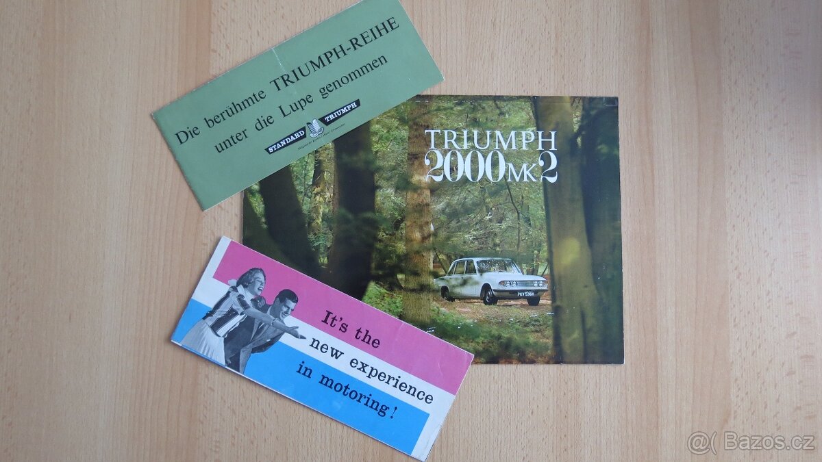 Prospekty Rover, Triumph, TVR, Lotus - od 50. let. - 2