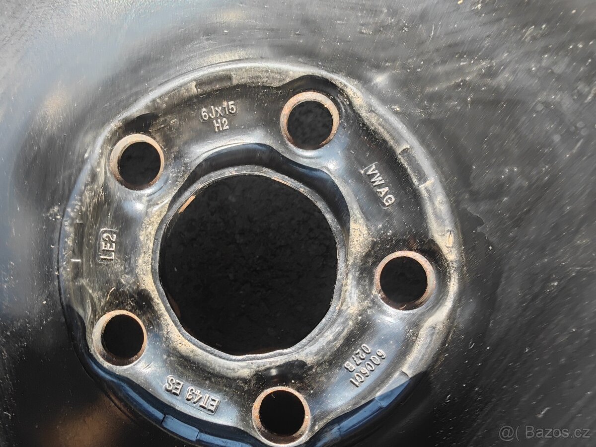 Prodám rezervní kola 6Jx15H2 s pneu 195/50/15 - 2