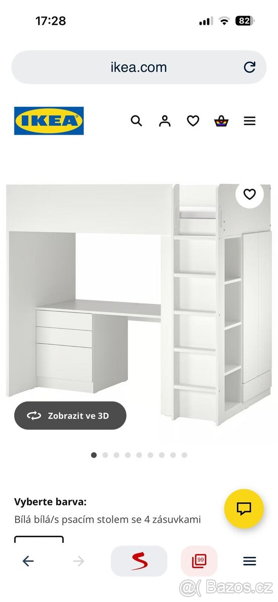 Dětská patrová postel SMASTAD - 2