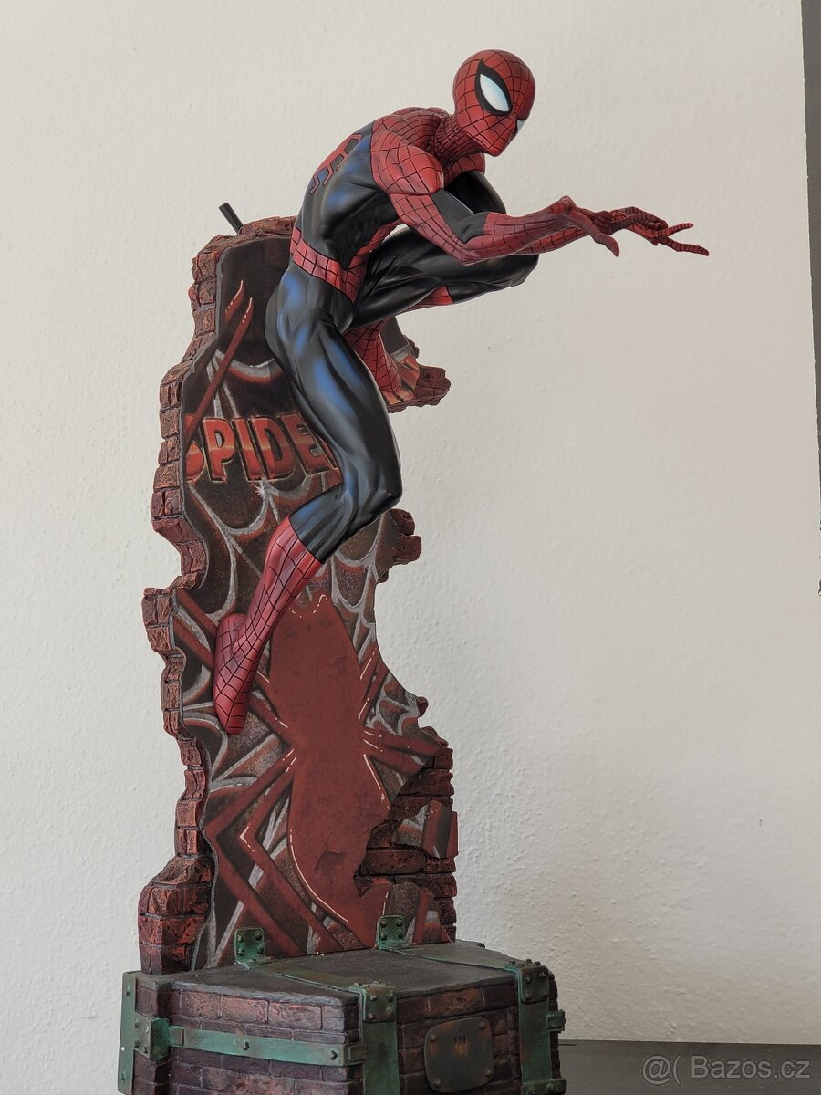 Sideshow Spiderman,comiquette black suit - 2