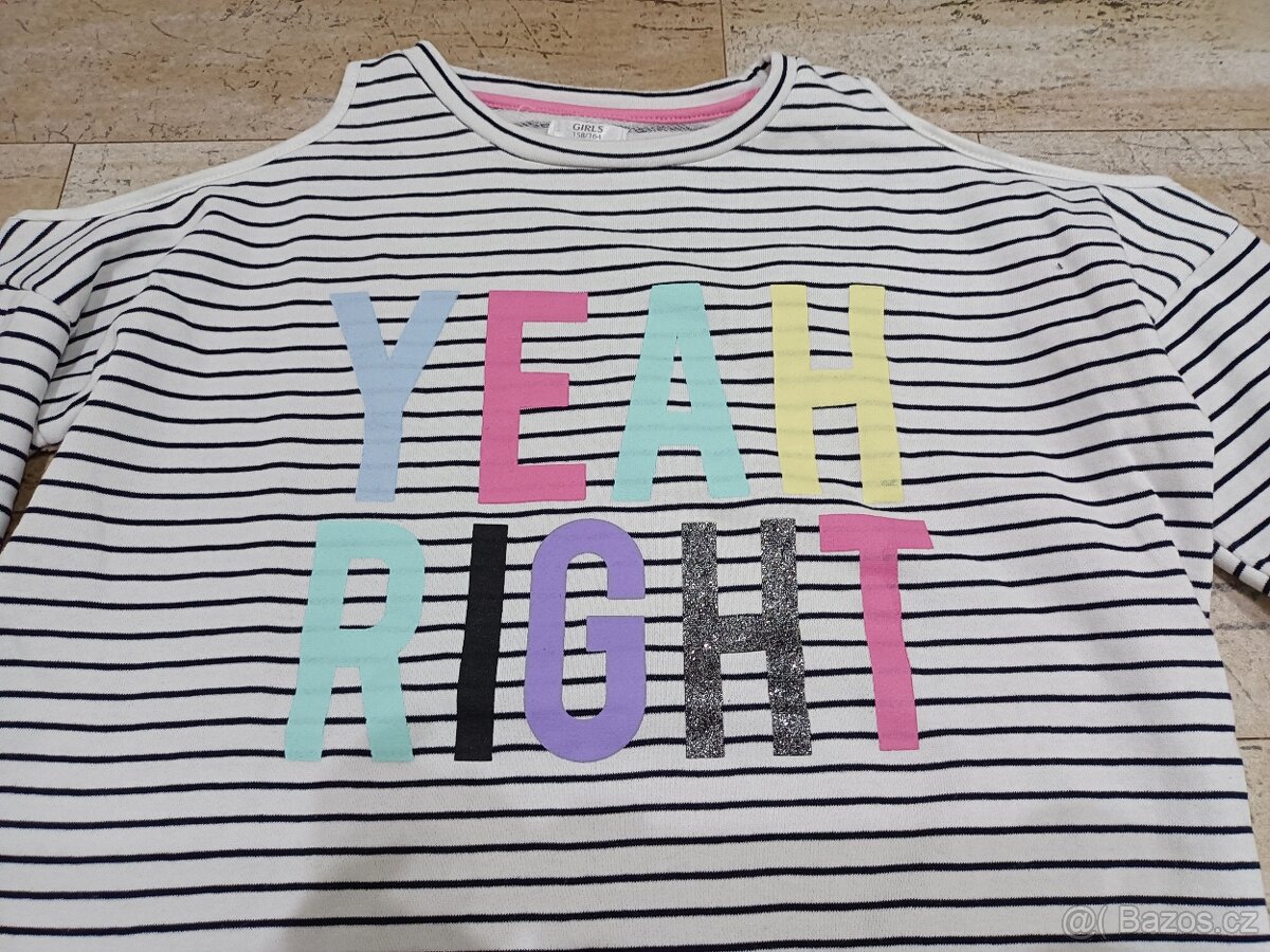 Dívčí mikina, tirko vel. 158 - 2