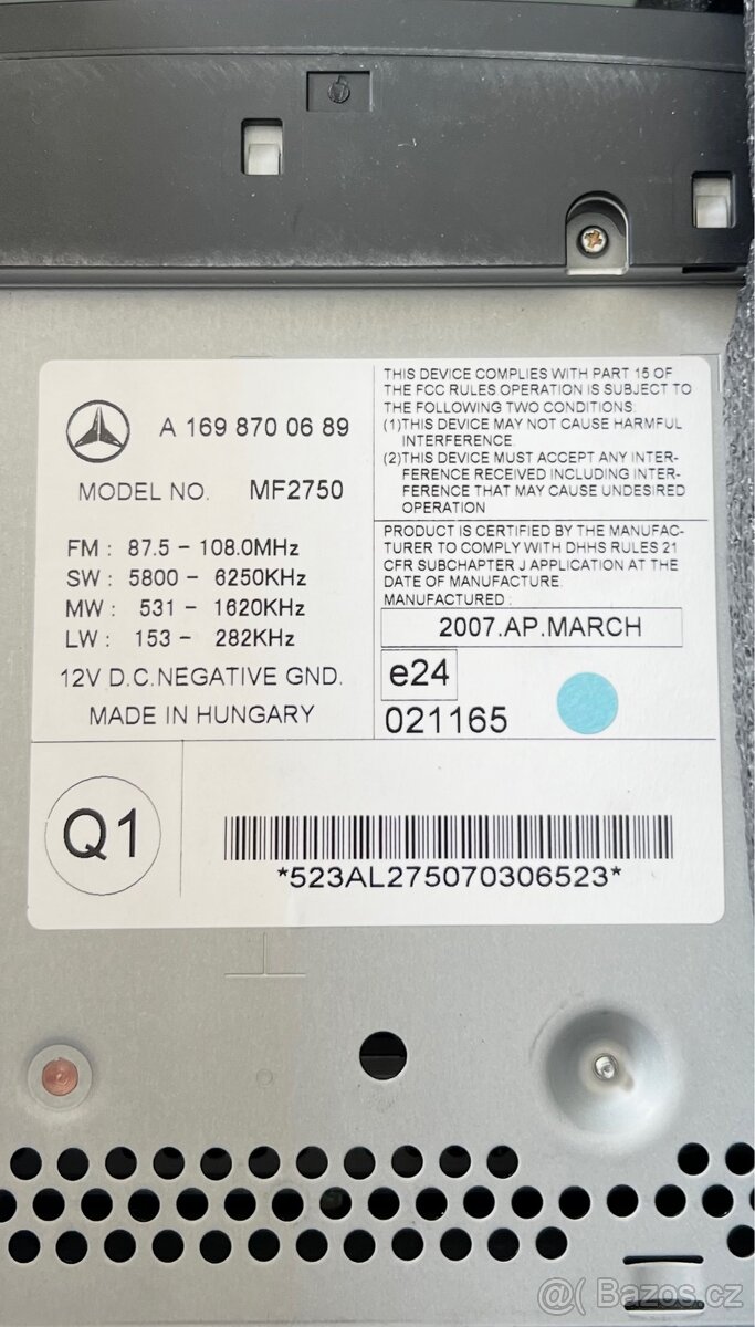 Mercedes - Benz řady B - W 246. - 2