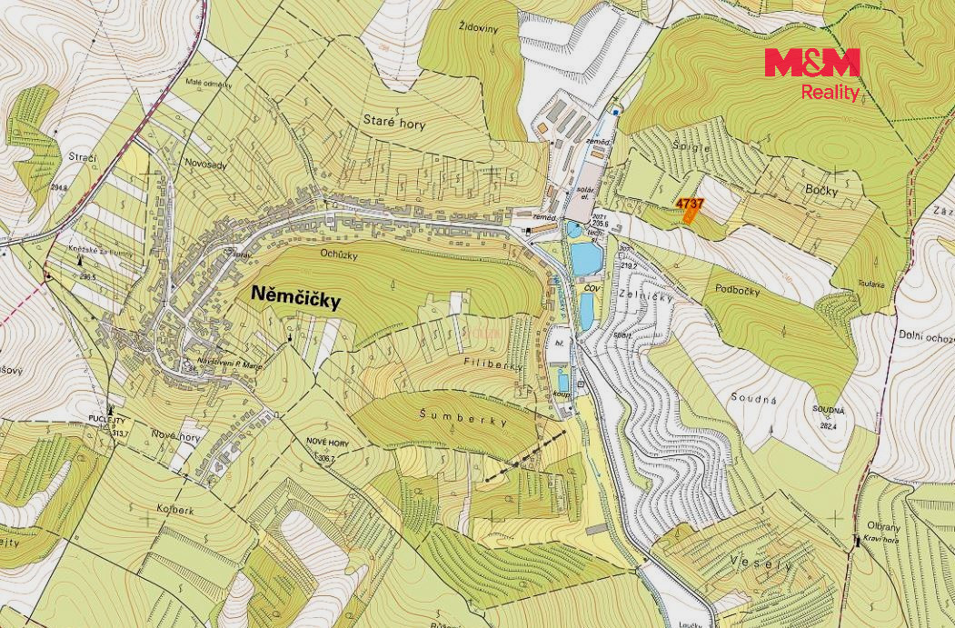 Prodej louky, 1125 m², Němčičky u Hustopečí - 2