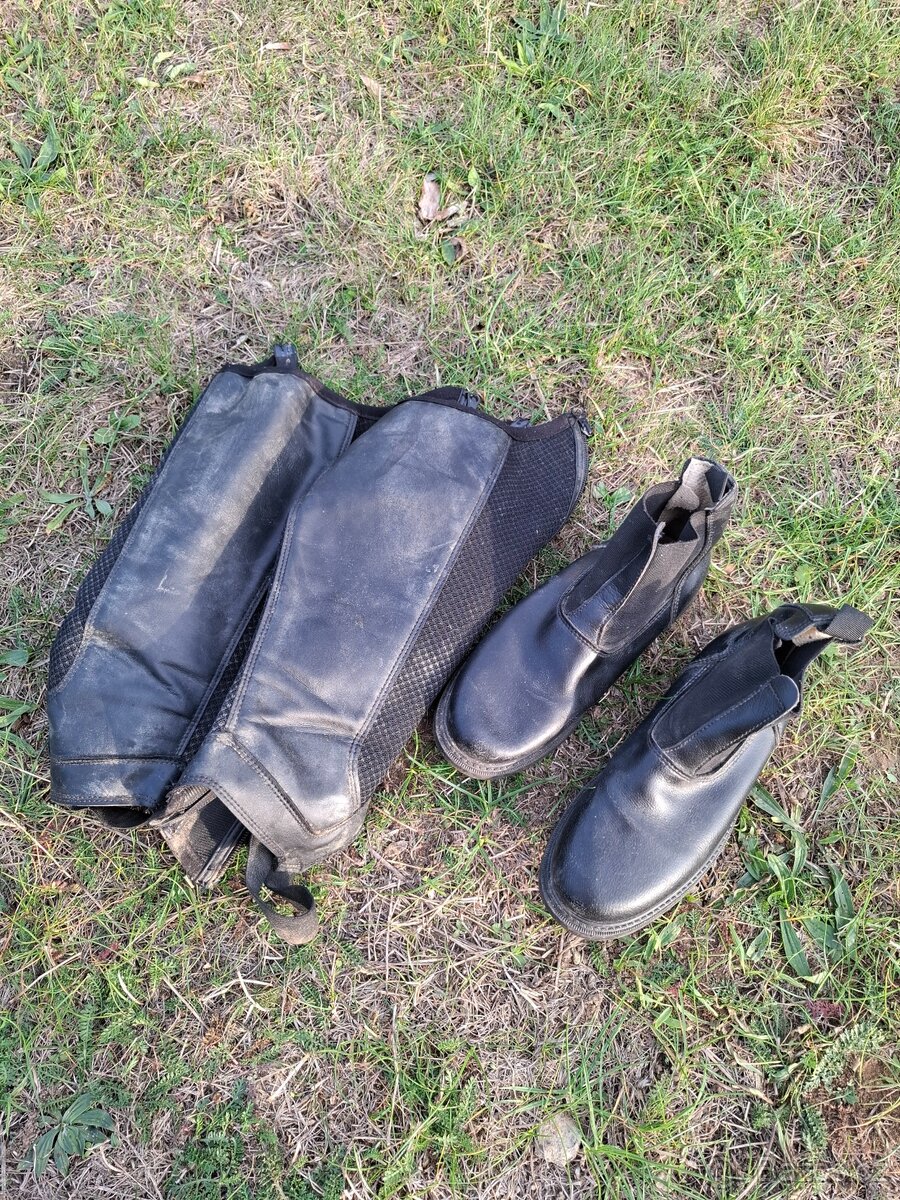 jezdecké boty, chapsy, holiny, sněhule vel.35 - 2