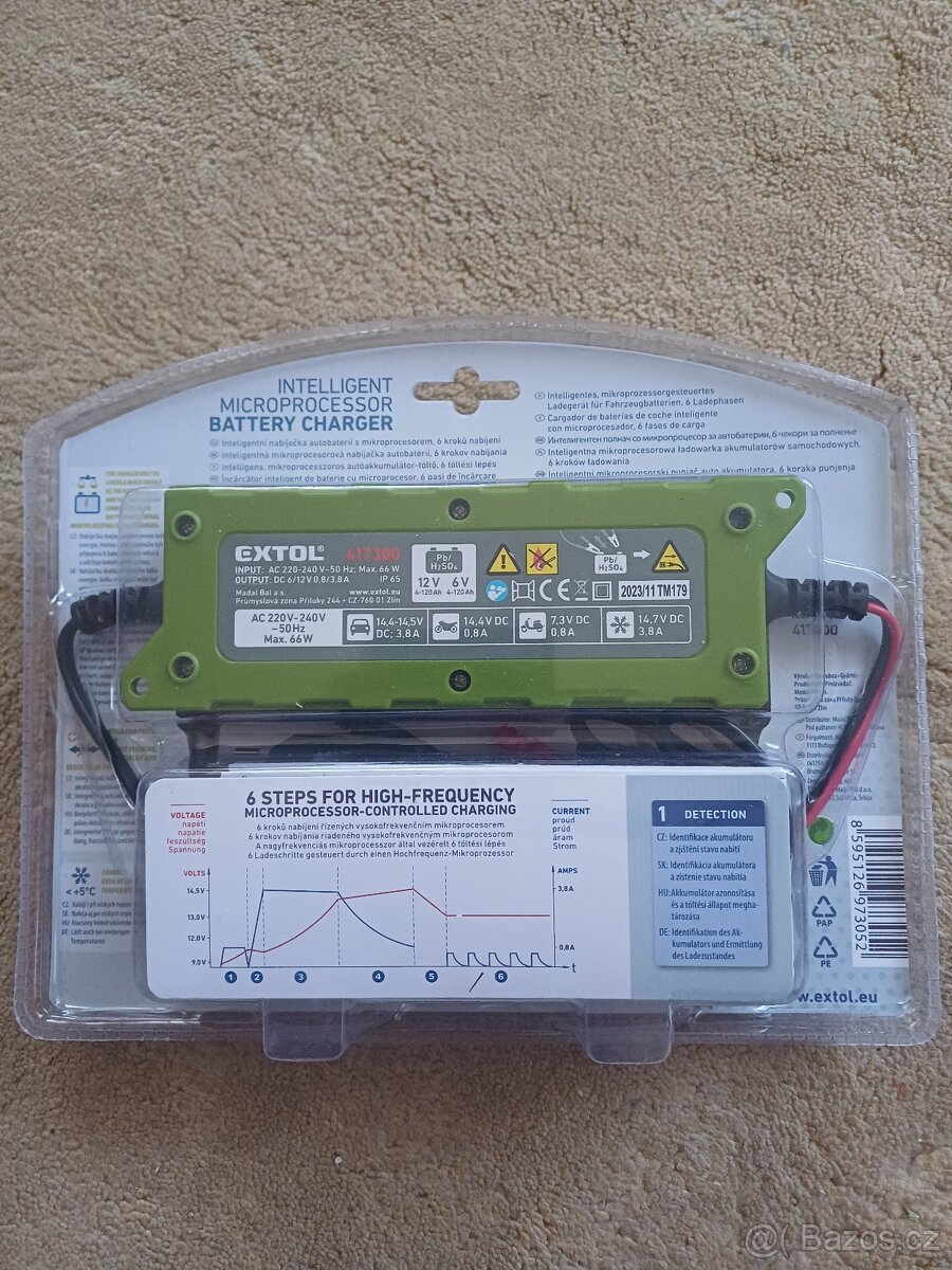Nabíječka autobaterií EXTOL Craft - 2