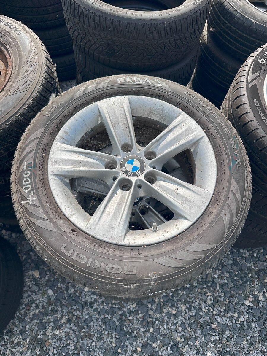 4x originální alu BMW X3 + zimní pneu Nokian - 2