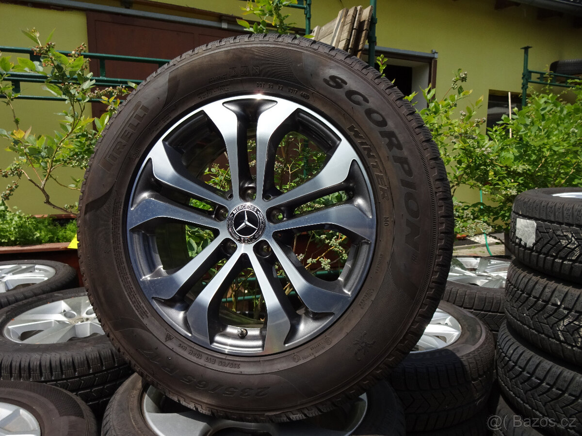 Mercedes GLC - zánovní zimní alu kola 17" ET36 TPMS - 2