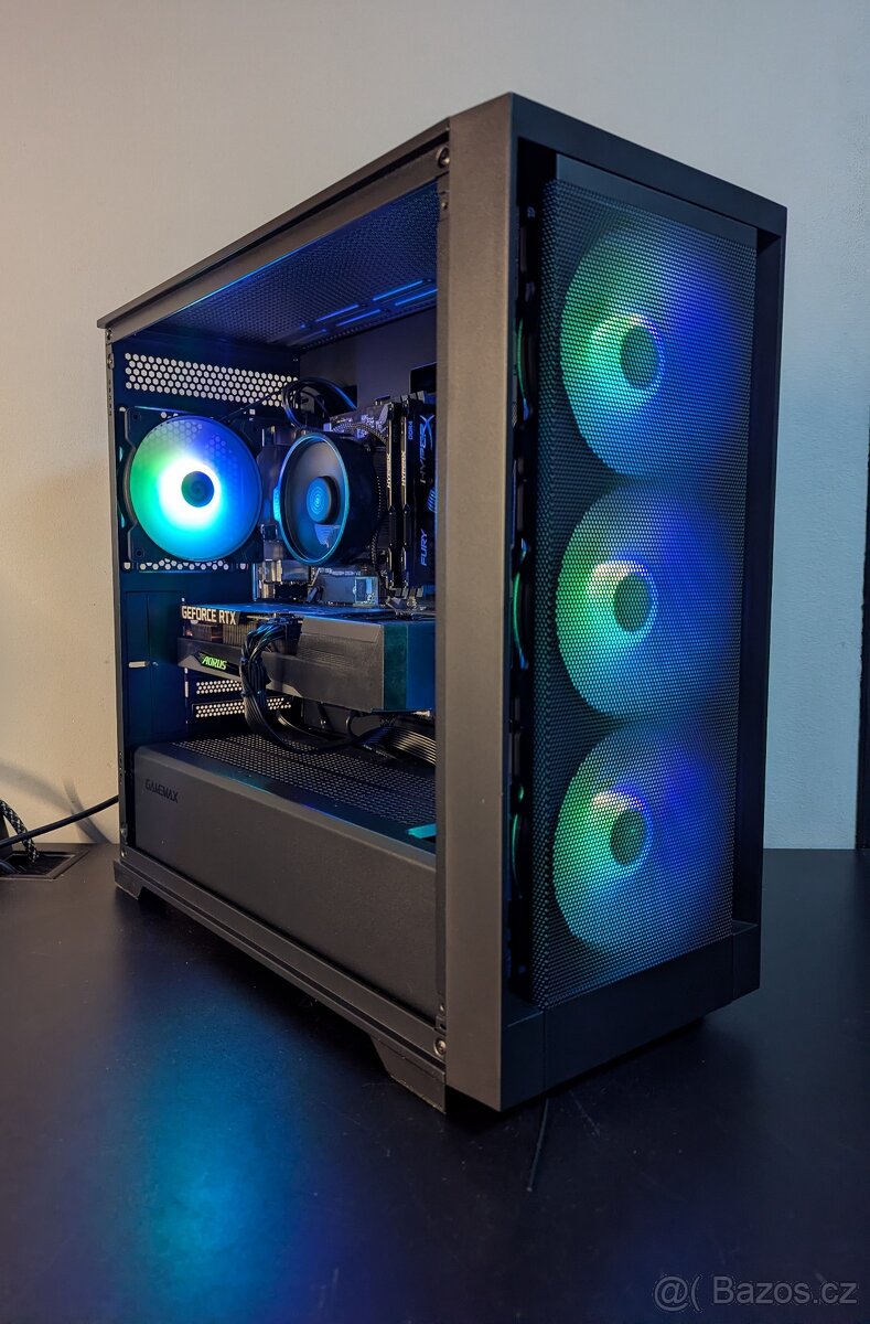 Herní PC: Ryzen 5 5600 / RTX 3060TI/ 16gbRAM/ Záruka - 2