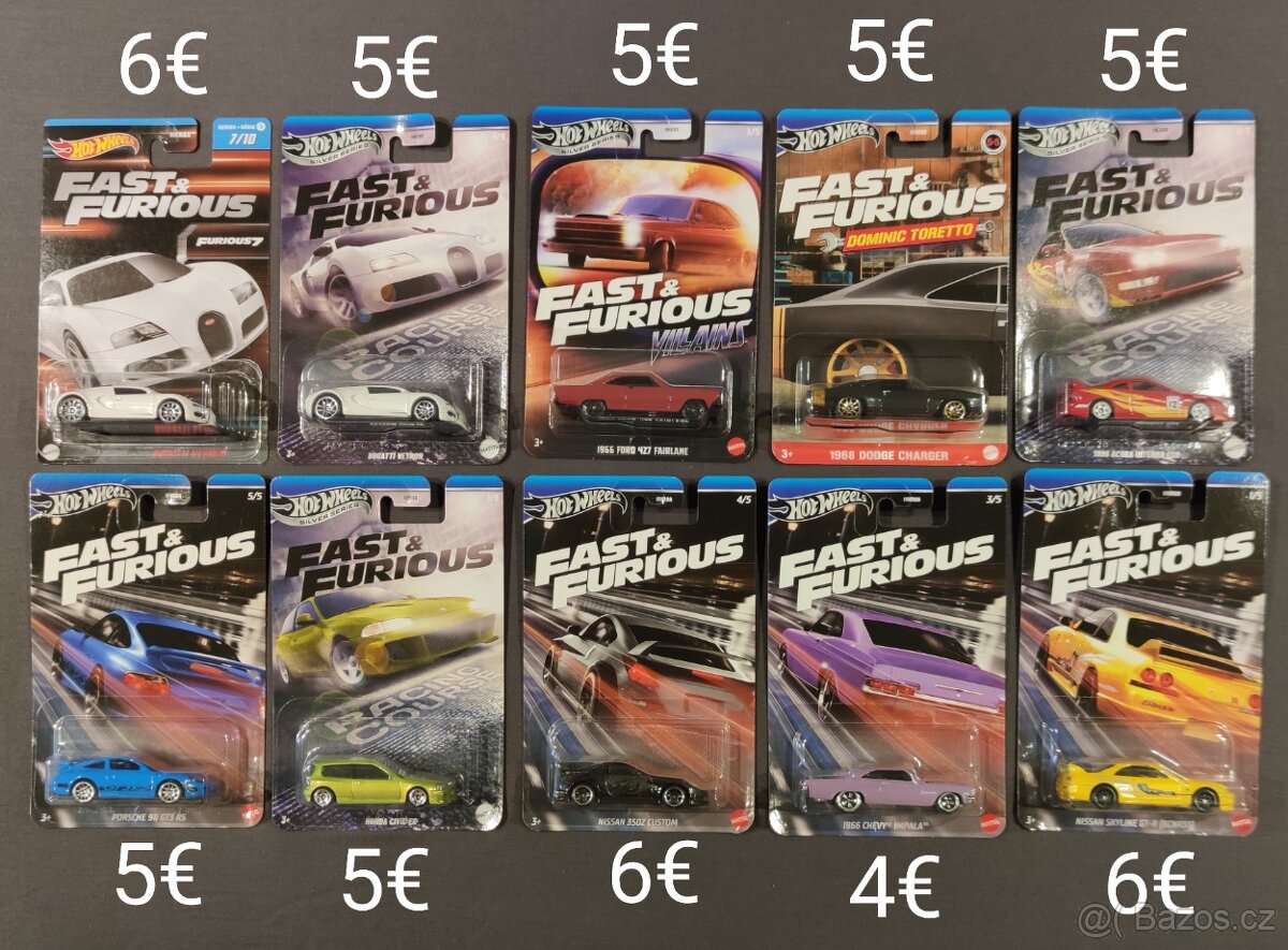 Hot Wheels kusovky zo sérií - 2