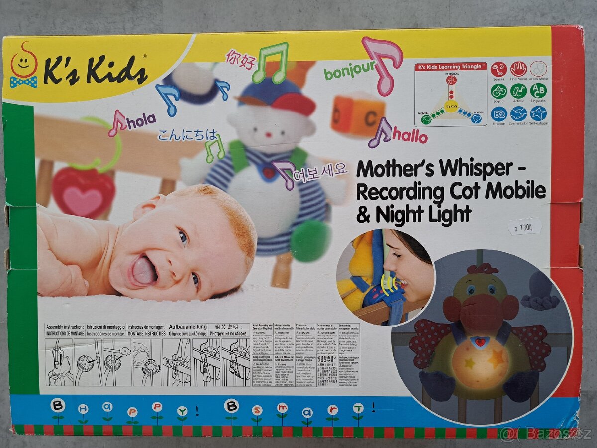 NOVÝ Baby Whisper – noční světlo, nahrávání hlasu - 2