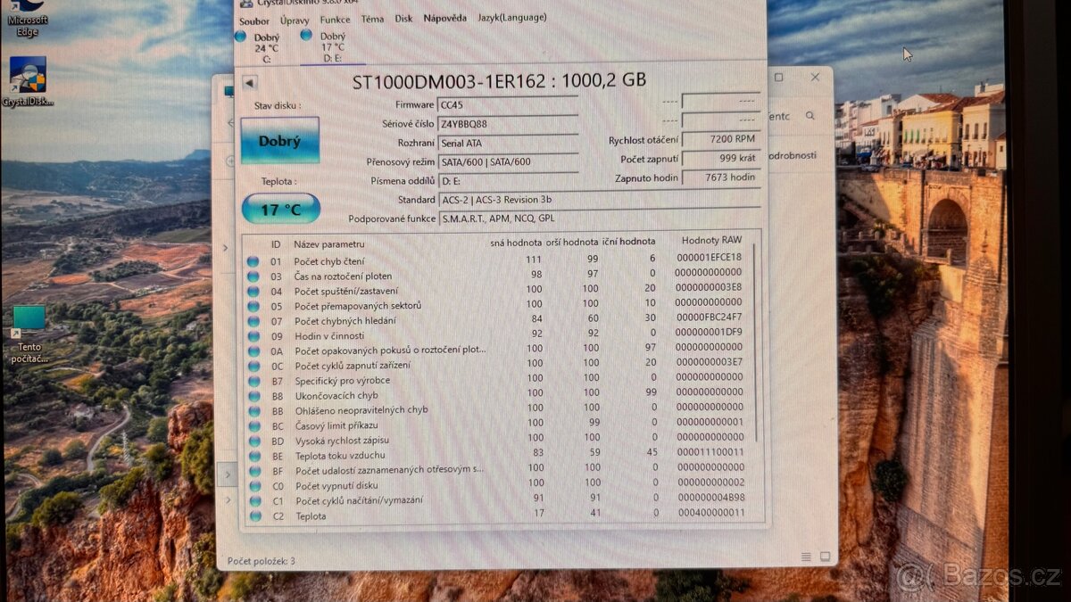 Prodám pevný disk Seagate Barracuda 1TB (ST1000DM003) - 2