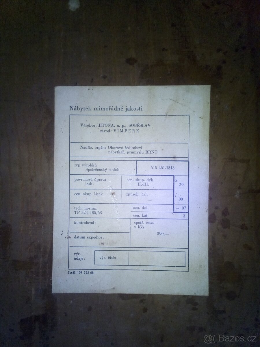 Retro hezky stolek Jitona - 2