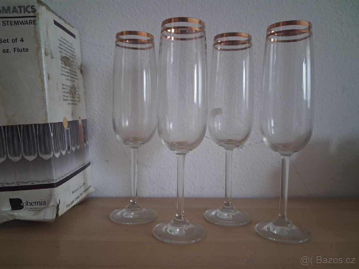 Prismatics Optic Stemware Bohemia Crystal šampusky - 2