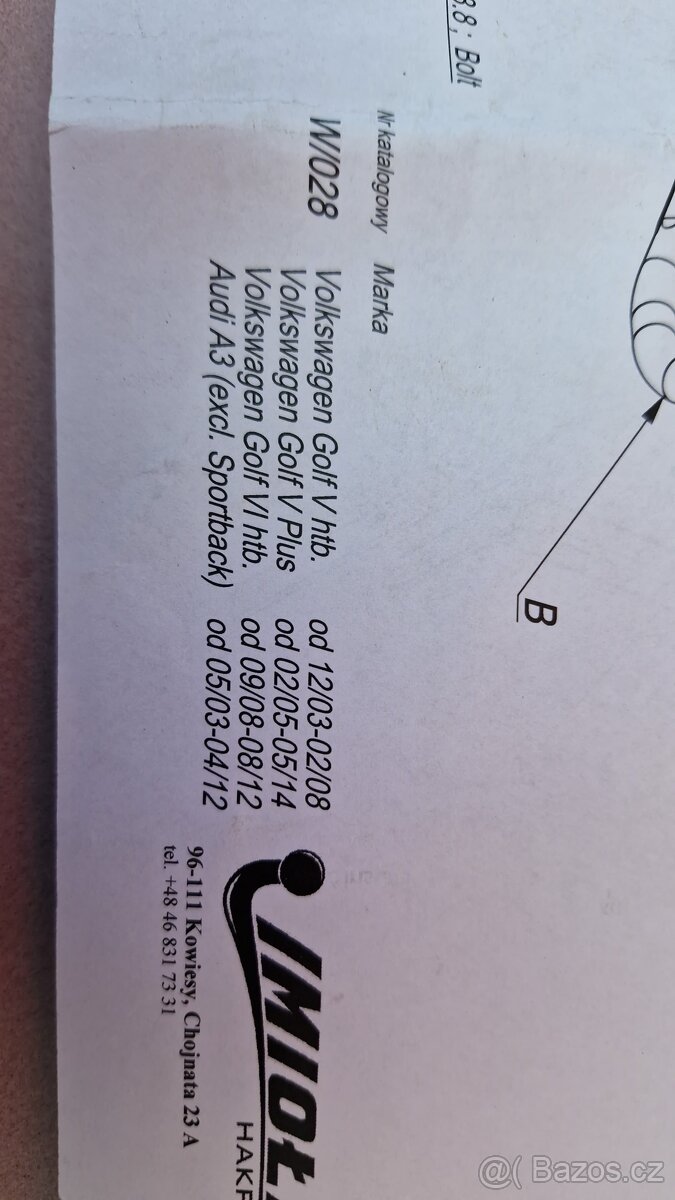 Závěsné zařízení Volkswagen Audi - 2