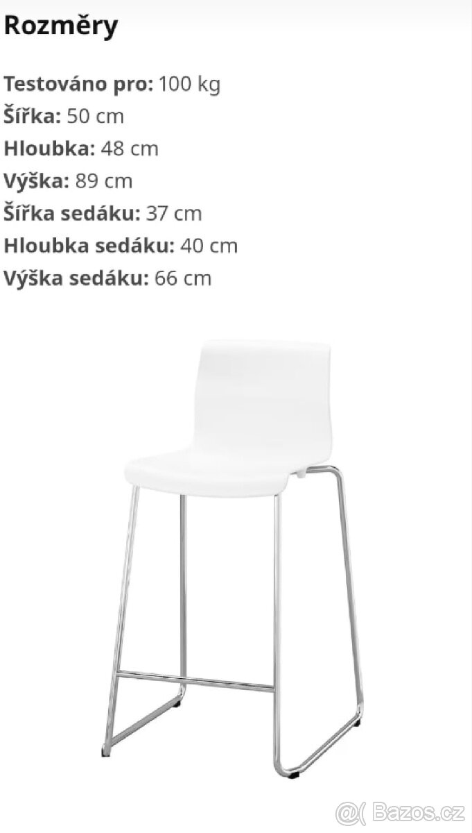Barové židle Ikea - 2