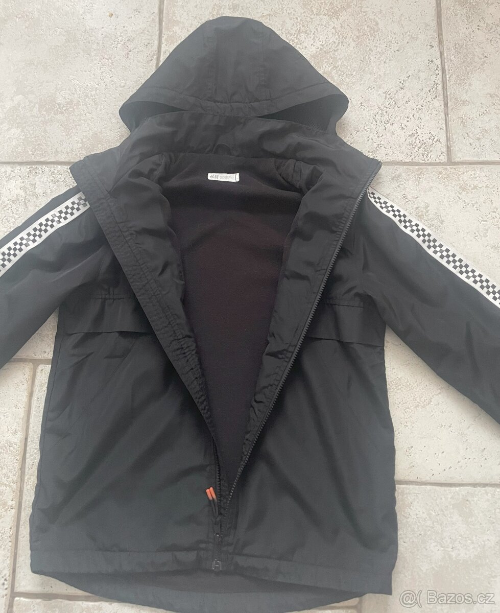 Černá přechodová bunda, zn. H&M, vel. 146 - 2