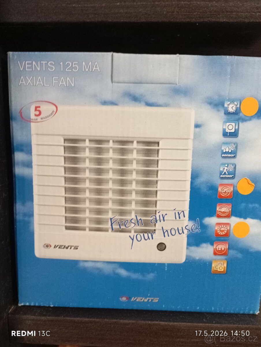 NOVÝ VENTILÁTOR VENTS 125 MA - 2