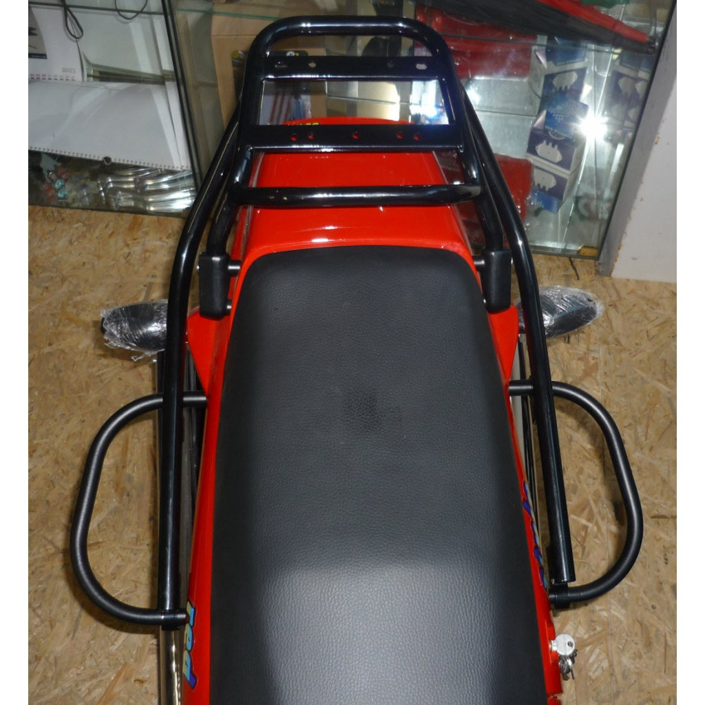 NOSIČ KUFRU ZADNÍ - ČERNÝ - JAWA 350/640 STYLE + 125 TRAVEL - 2