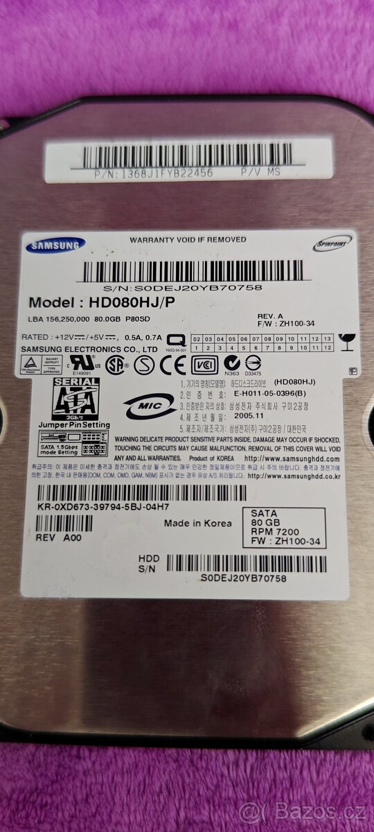 Pevné disky i s kabeláží pro připojení v PC - 2