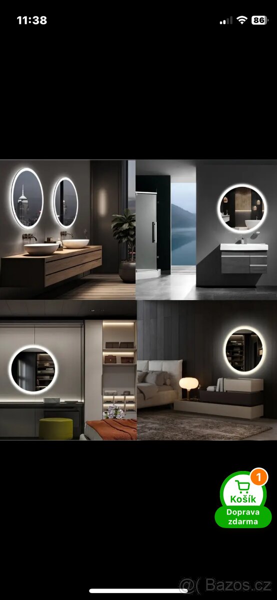 Koupelnové zrcadlo kulaté - 2