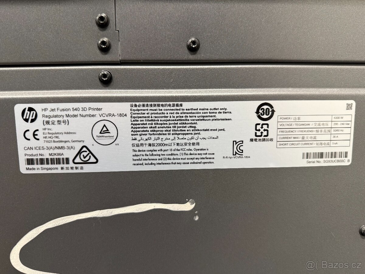 3D tiskárna HP MJF 540 - 2