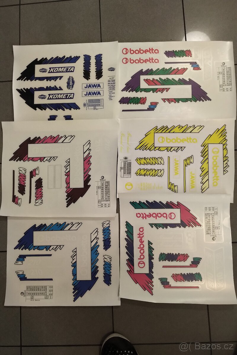 Polepy Babetta, Manet, Korado, Stella, Pento, Puch atd. - 2