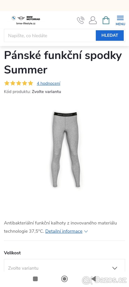 Pánské funkční spodky BMW Motorrad - 2