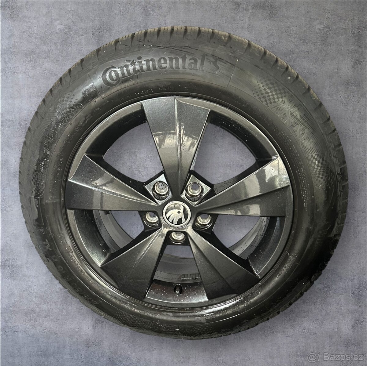 Originální alu kola Škoda 5x112 + zimní 205/60r16 - 2