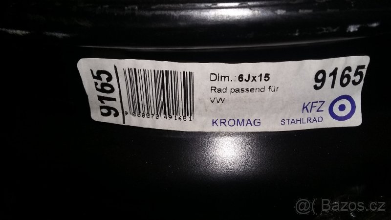 Ocelové disky pro kola R15 - 2